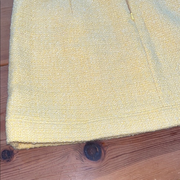 J. Crew Sunny Yellow A-Line Wool Blend Mini Skirt - Picture 9 of 12